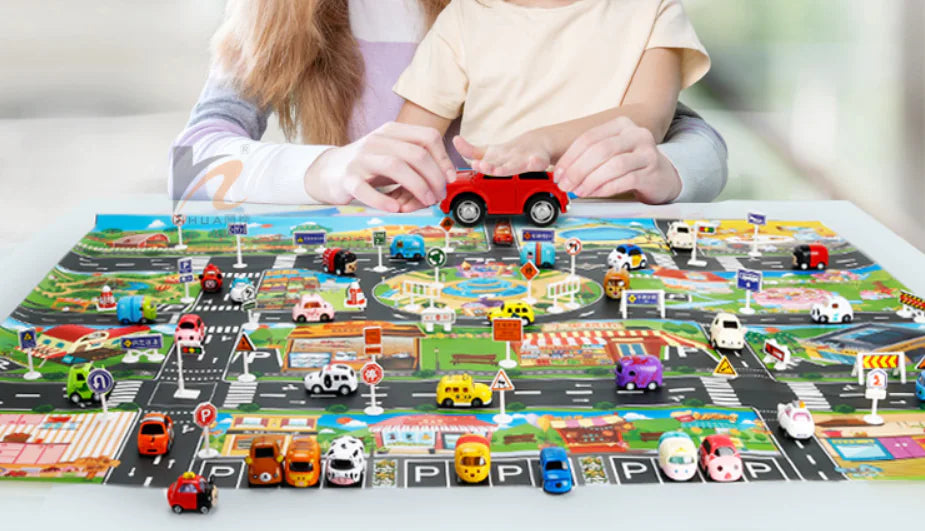 Kids' Traffic Adventure Play Mat