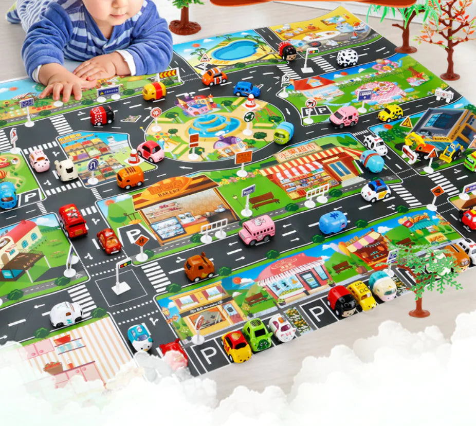 Kids' Traffic Adventure Play Mat
