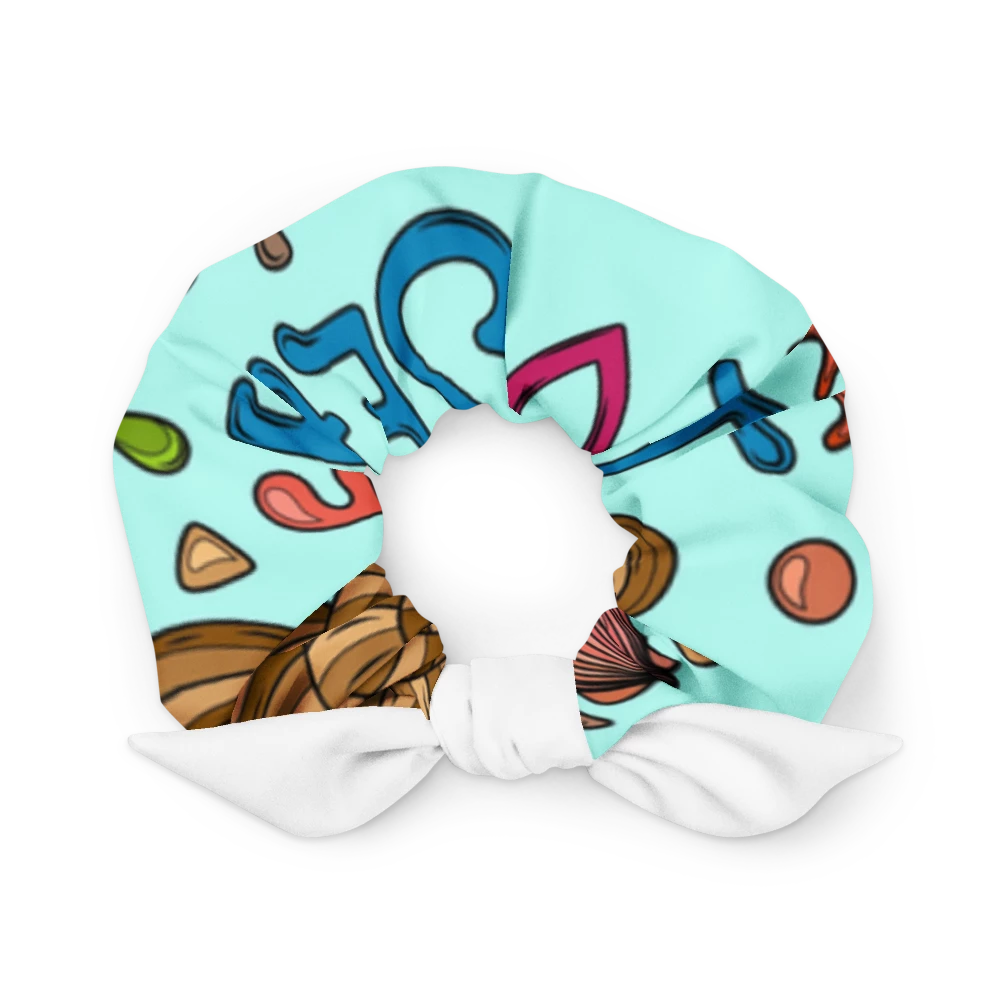 Eco-Chic Print Scrunchie