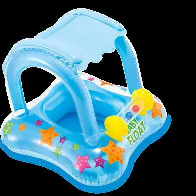 Inflatable Kids Swim Float with Car Canopy