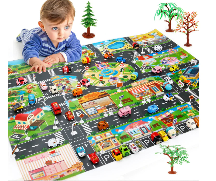 Kids' Traffic Adventure Play Mat